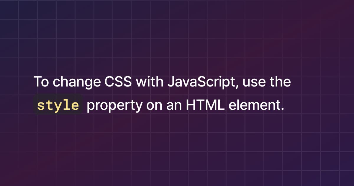 how-to-change-css-with-javascript