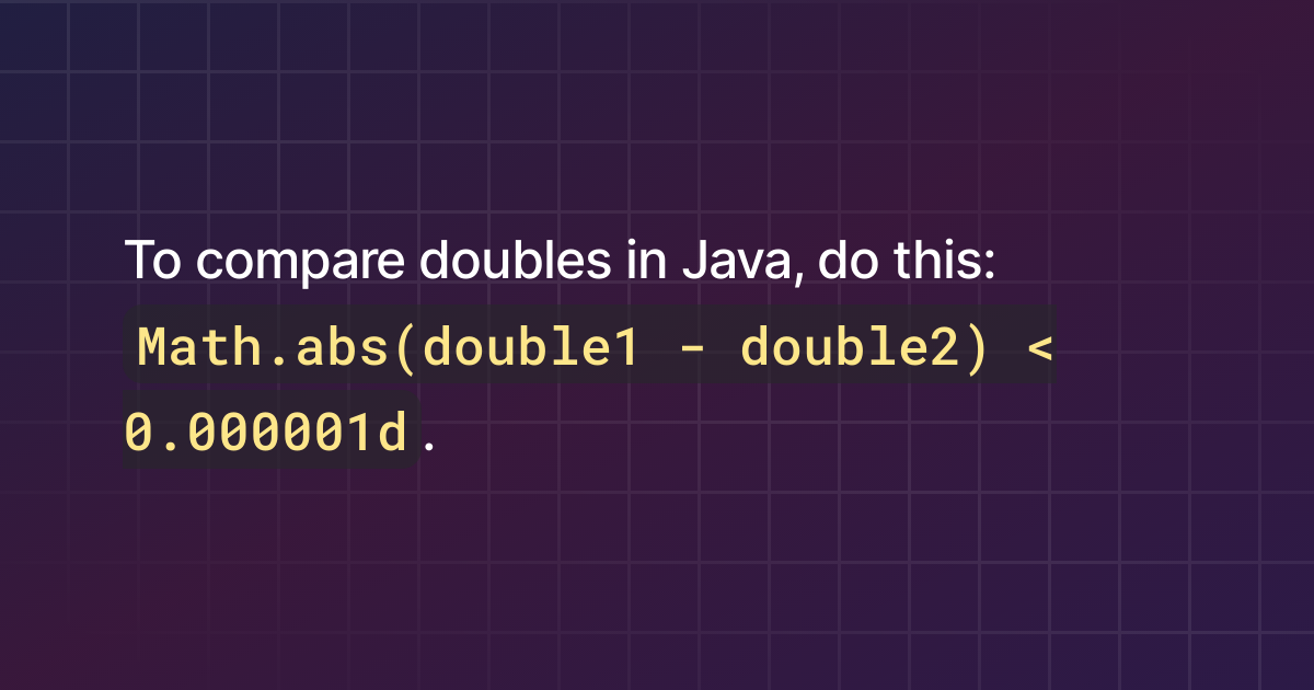 how-to-compare-doubles-in-java