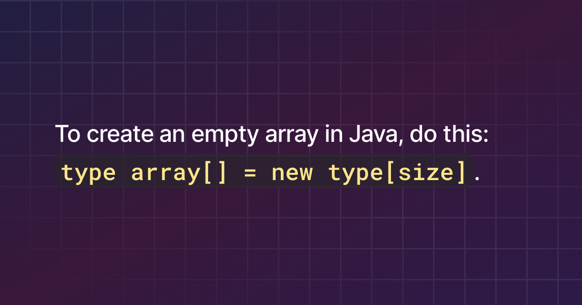 how-to-declare-an-empty-array-in-java