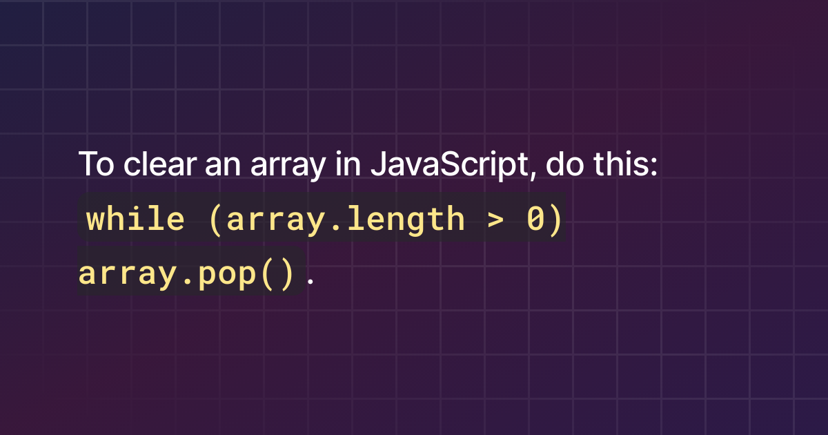 how-to-empty-an-array-in-javascript