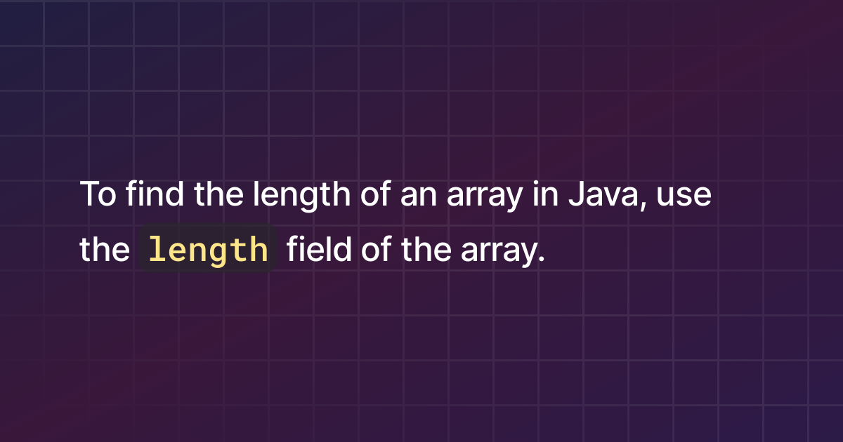 how-to-find-the-length-of-an-array-in-java