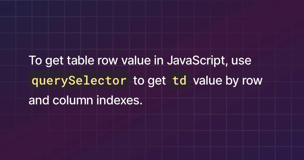 how-to-get-table-row-value-in-javascript