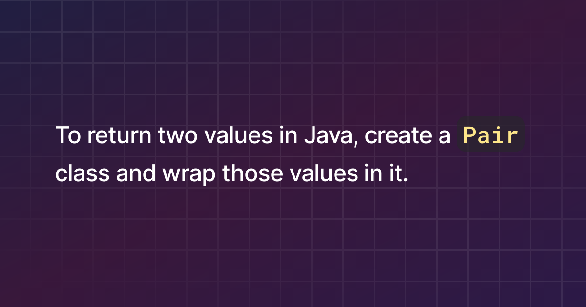 how-to-return-two-values-in-java