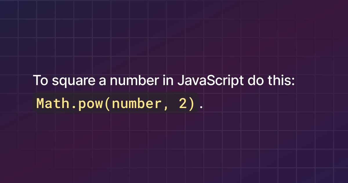 square number pattern in javascript