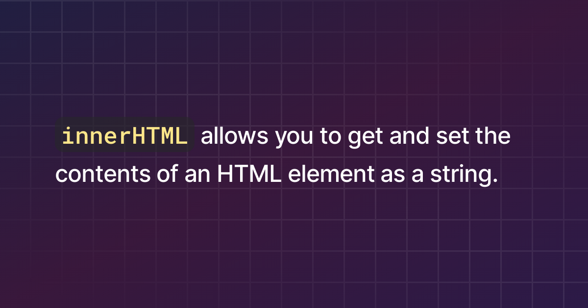 what-is-innerhtml-in-javascript