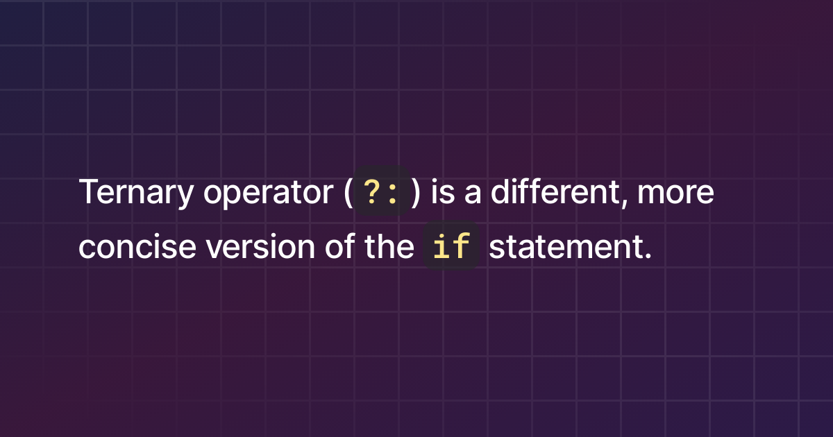 what-is-ternary-operator-in-java